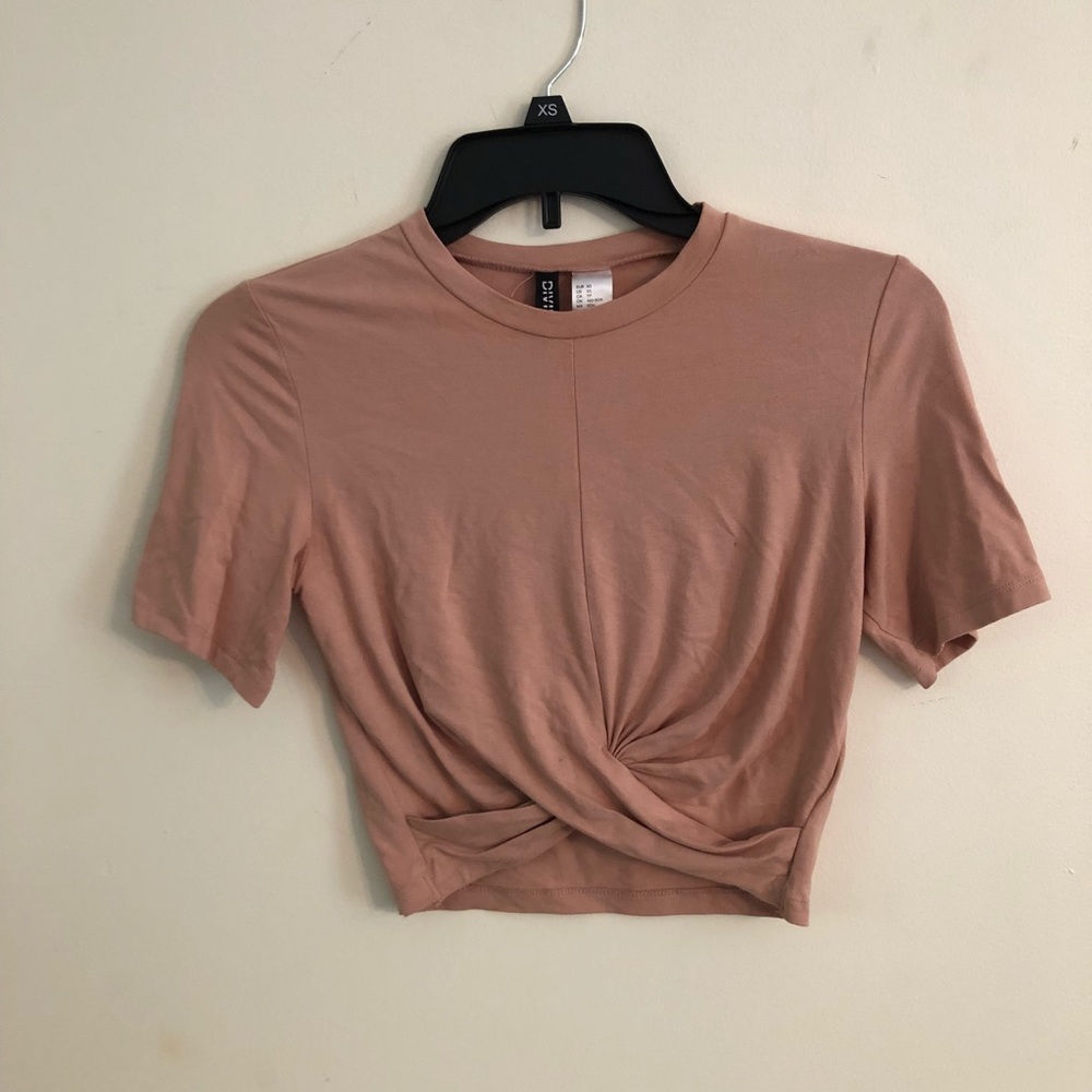 Peach crop top